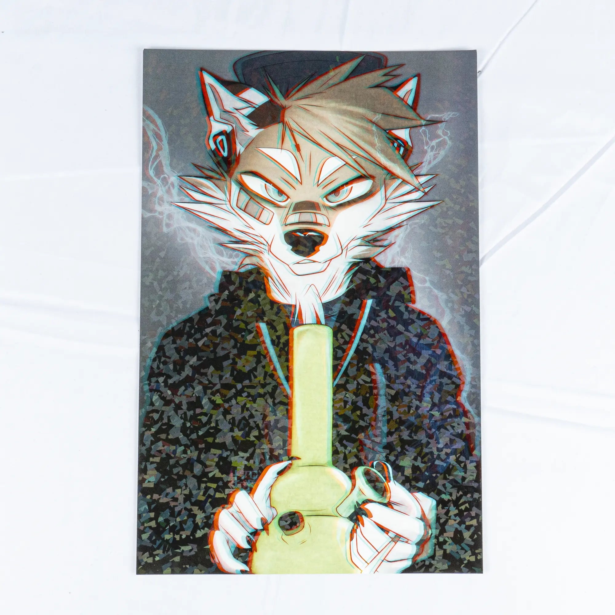 Bong Dog Holographic Poster